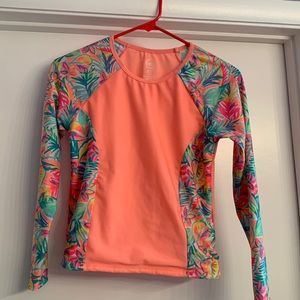 Girls Wonder Nation swim top